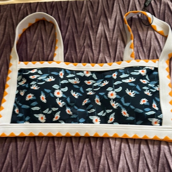 Zaful Blue and Orange Bikini with Camouflage Pattern - Picture 2 of 8